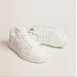 Golden Goose Pure Star Sneaker in White Leather Size 39